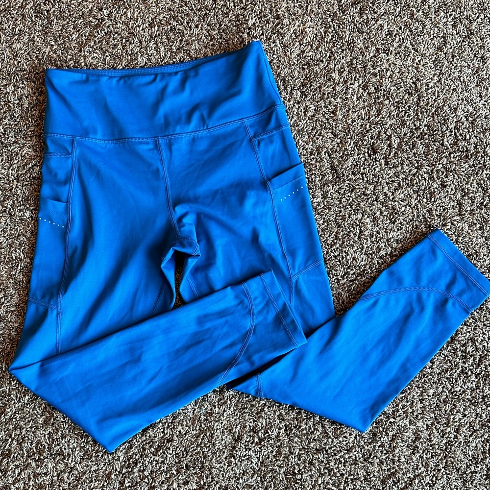 “Light n tights” - blue leggings Zyia Active, ankle length